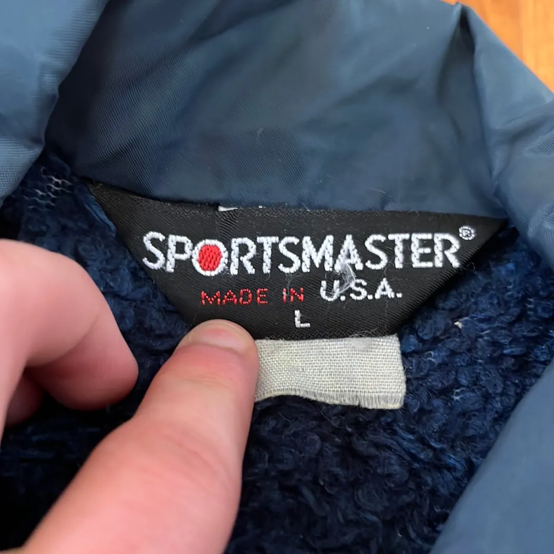 80's SportsMaster Fleece Lined Windbreaker - 23.5” x 30”