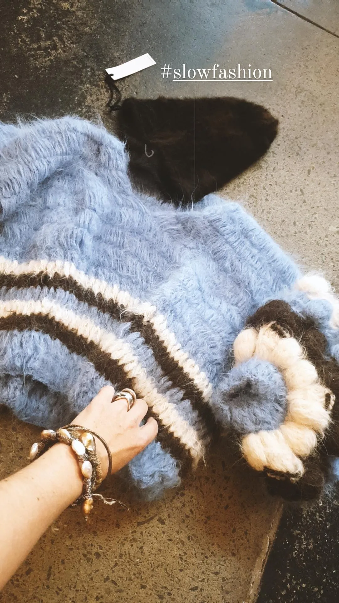 Amano hand-crochet pom-pom sweater