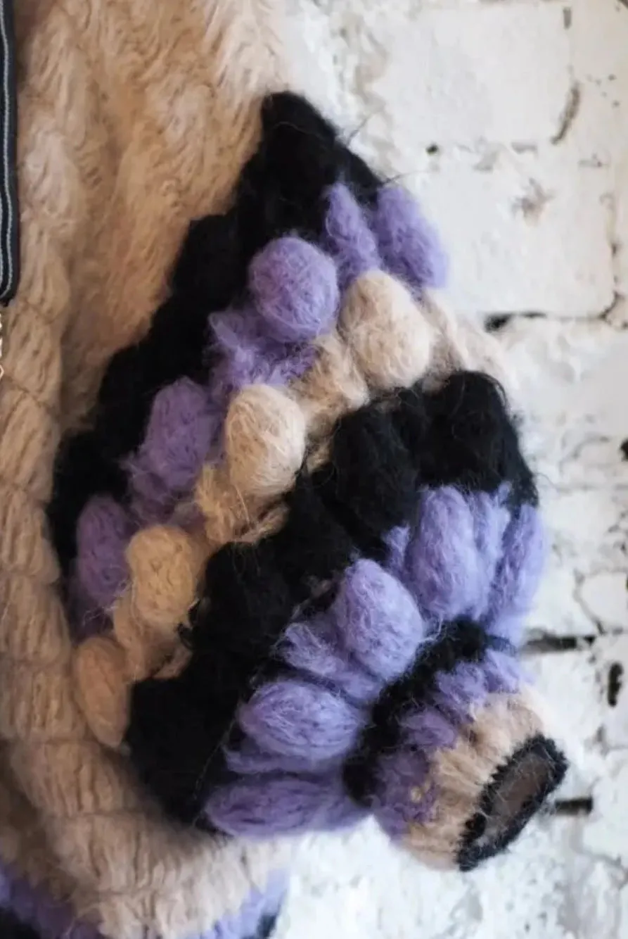 Amano hand-crochet pom-pom sweater