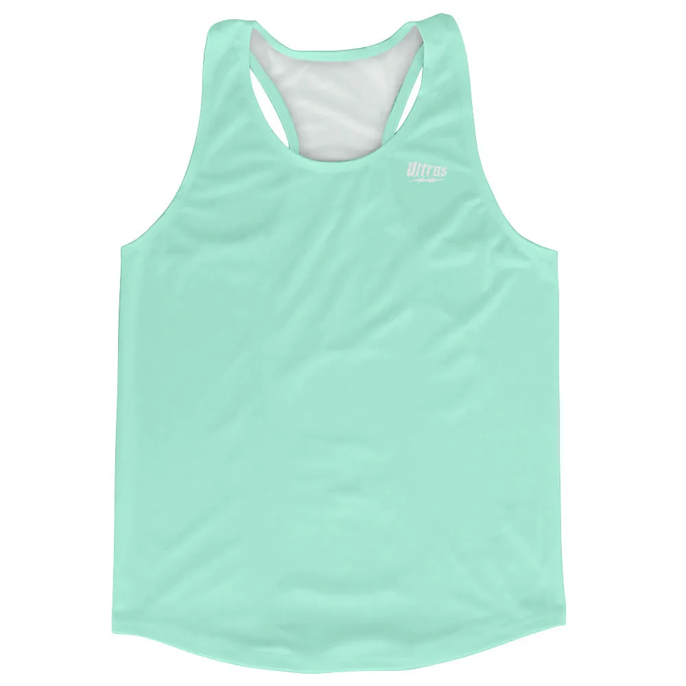 Blank Blue Mint Running Racerback Singlet Track Tops Made In USA