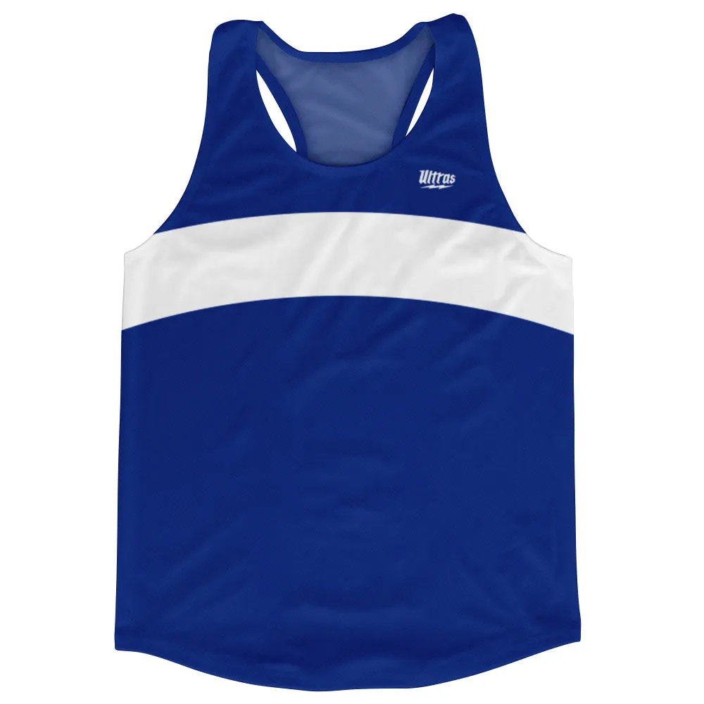 Blue Royal And White Running Track Tops Made In USA