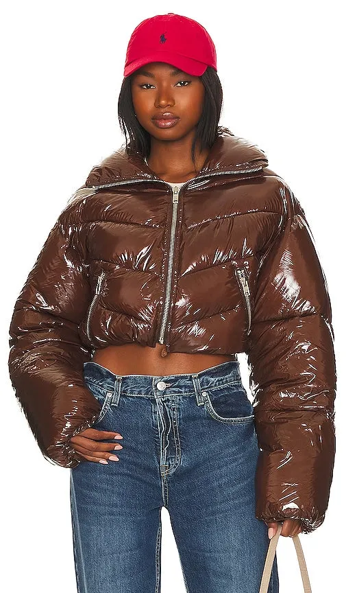 BY.DYLN Neve Puffer in Chocolate