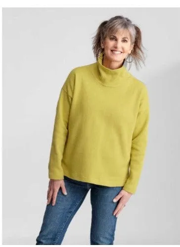 Cotton Down Boxy Turtleneck by F & H Clothing Company Co