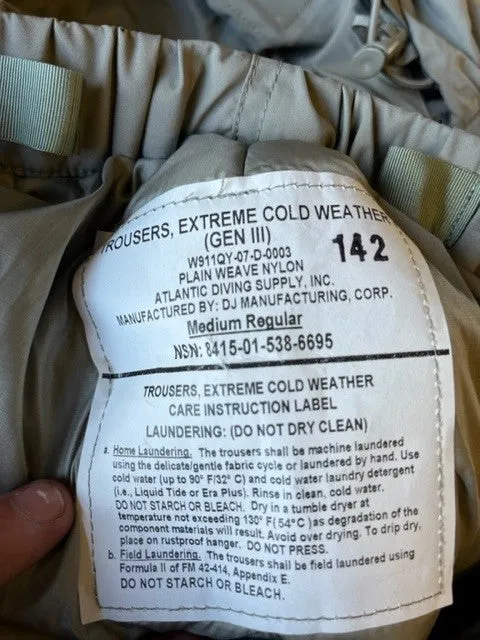 GI Extreme Cold Weather GEN III Level 7 Trousers
