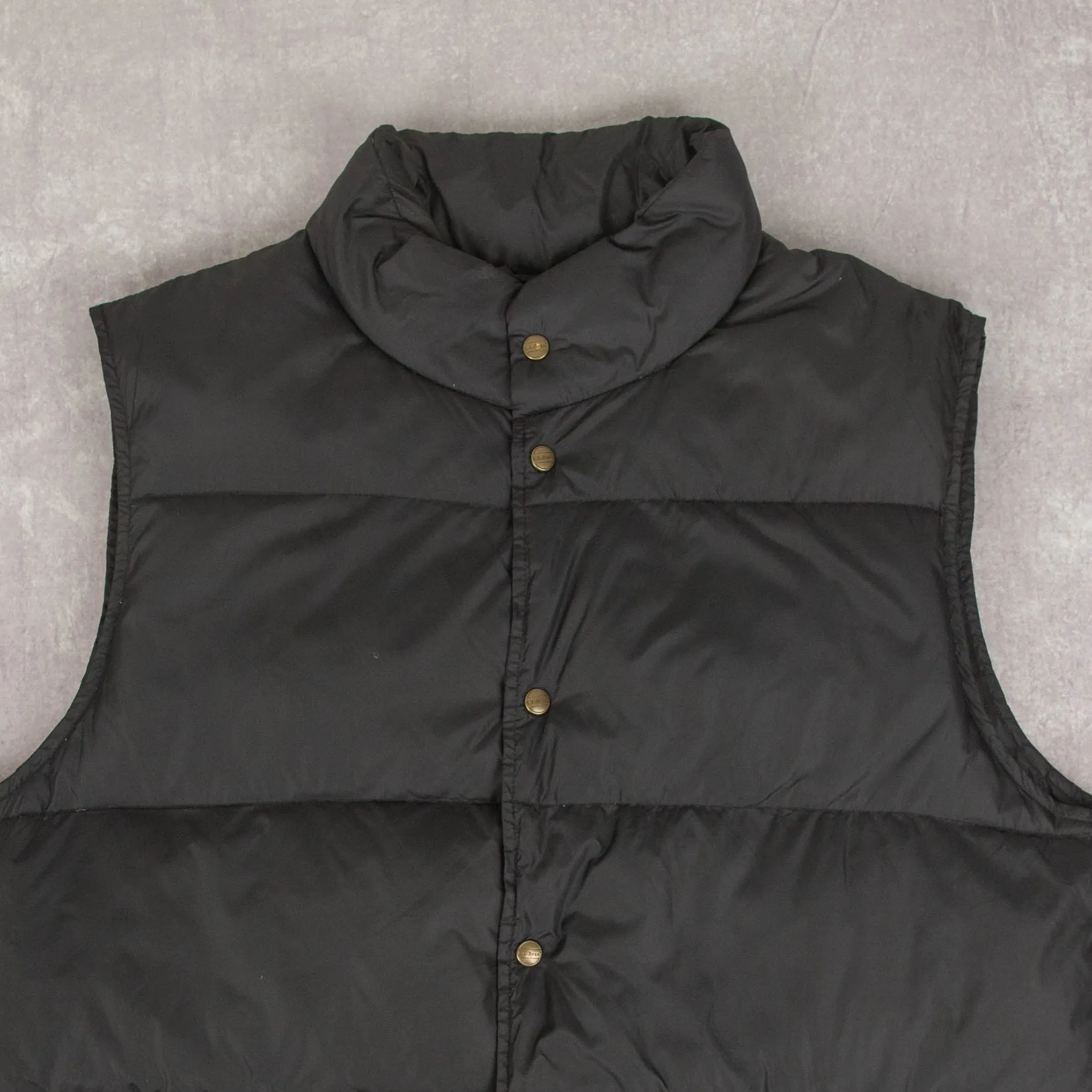MEN'S VINTAGE L.L.BEAN GOOSE DOWN PUFFER GILET JACKET - LARGE