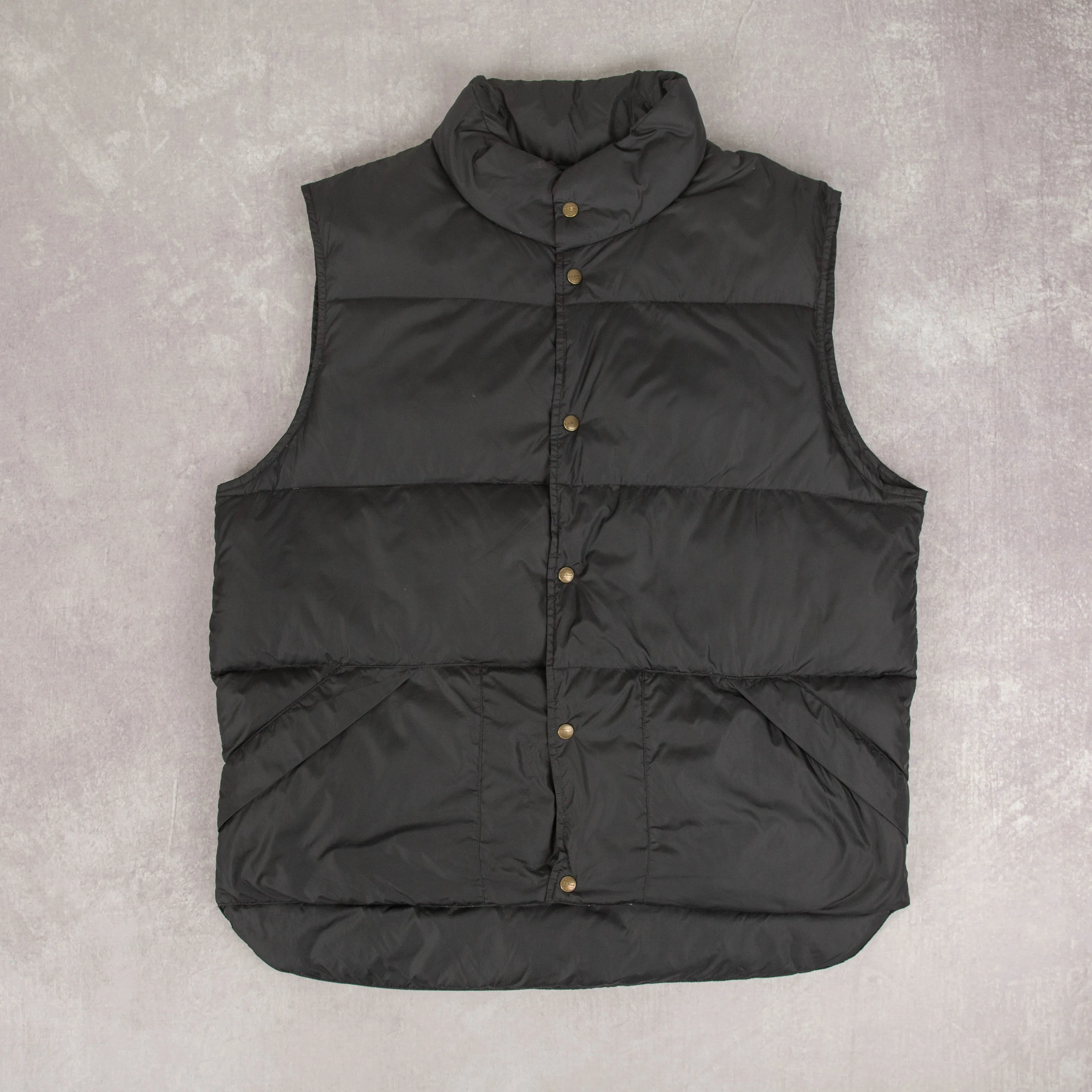 MEN'S VINTAGE L.L.BEAN GOOSE DOWN PUFFER GILET JACKET - LARGE
