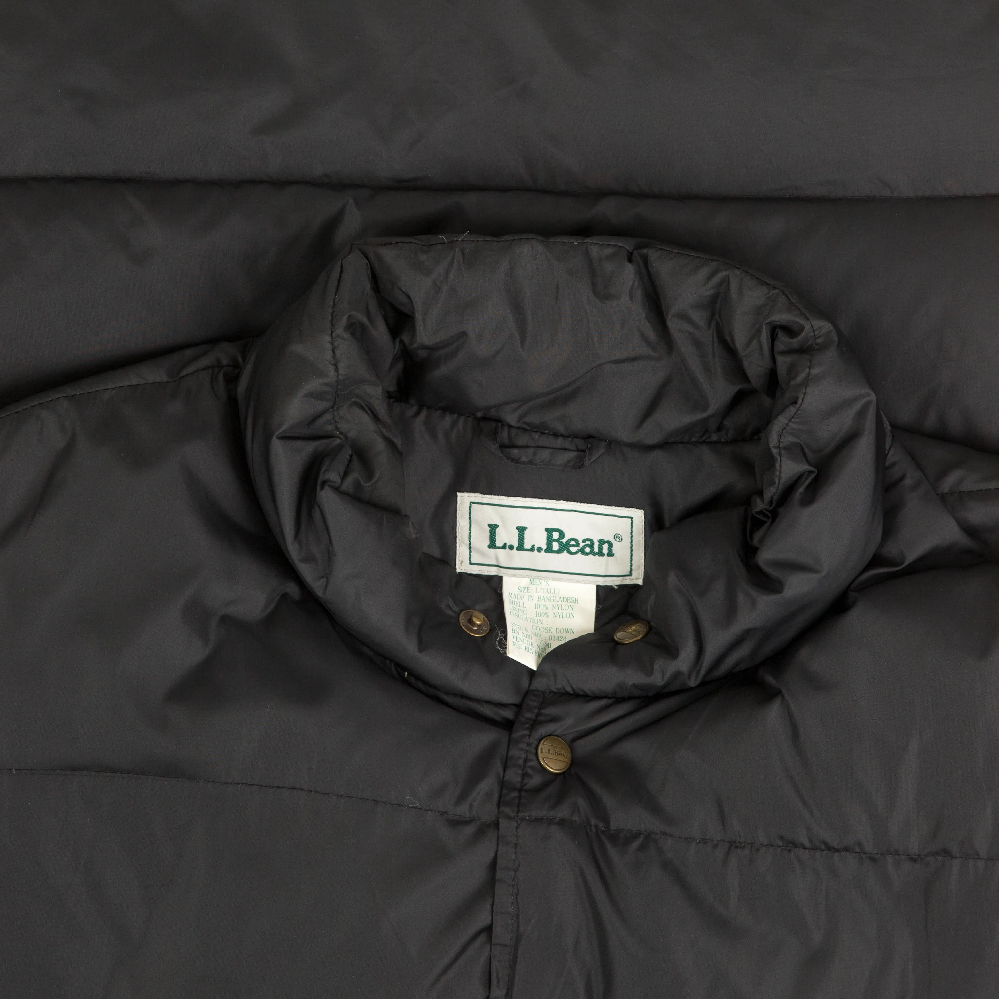 MEN'S VINTAGE L.L.BEAN GOOSE DOWN PUFFER GILET JACKET - LARGE