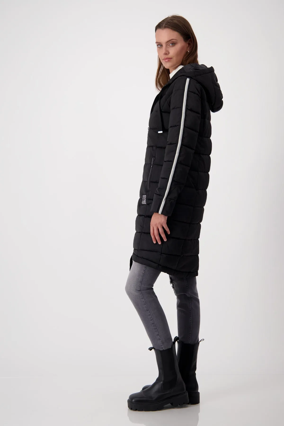 Monari  Black Padded 'Yes' Coat 808246