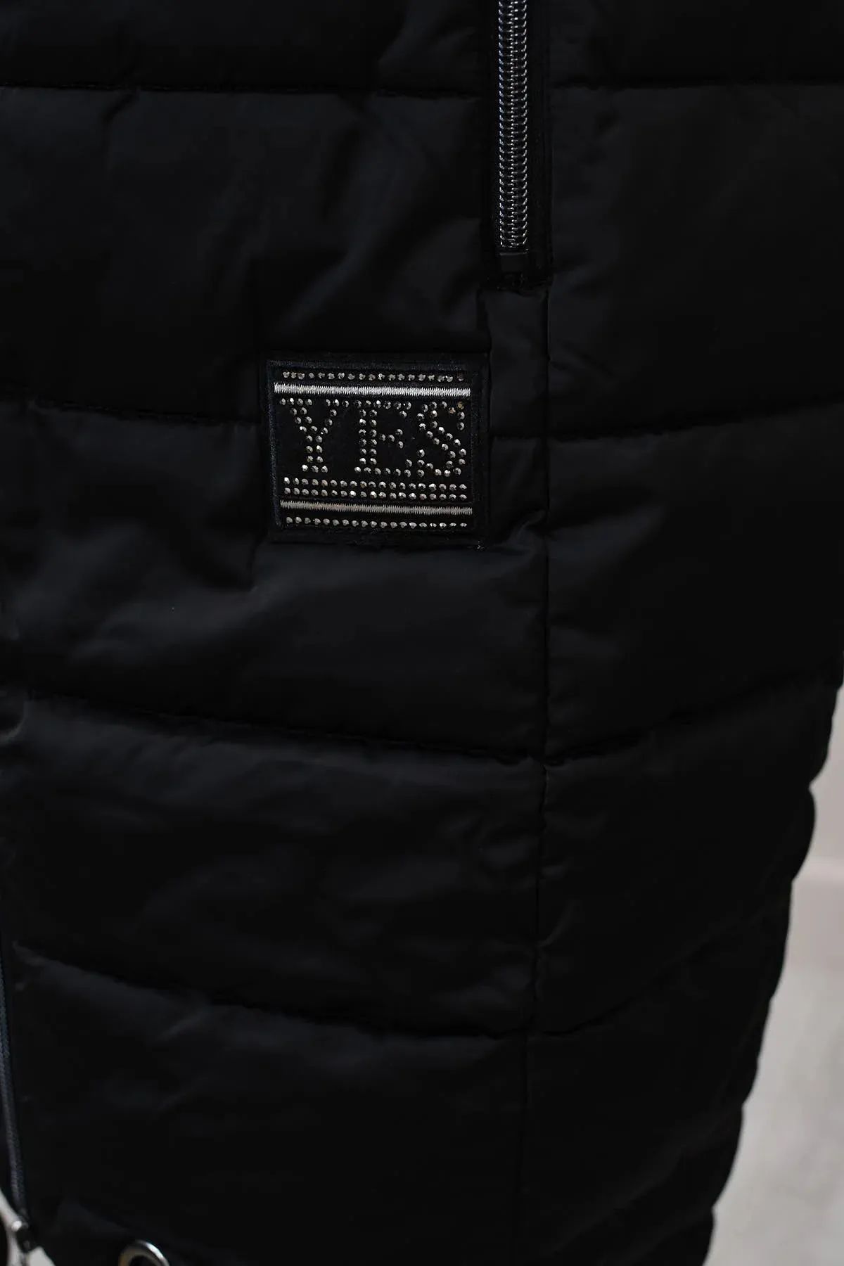 Monari  Black Padded 'Yes' Coat 808246