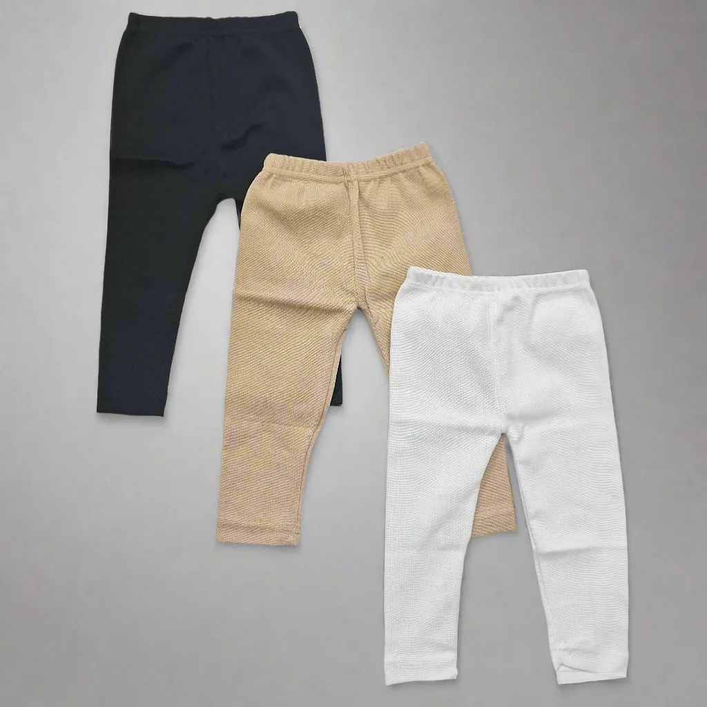Pack of 3 - Thermal Trousers - Skin Black White