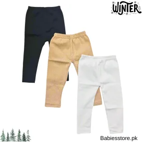 Pack of 3 - Thermal Trousers - Skin Black White