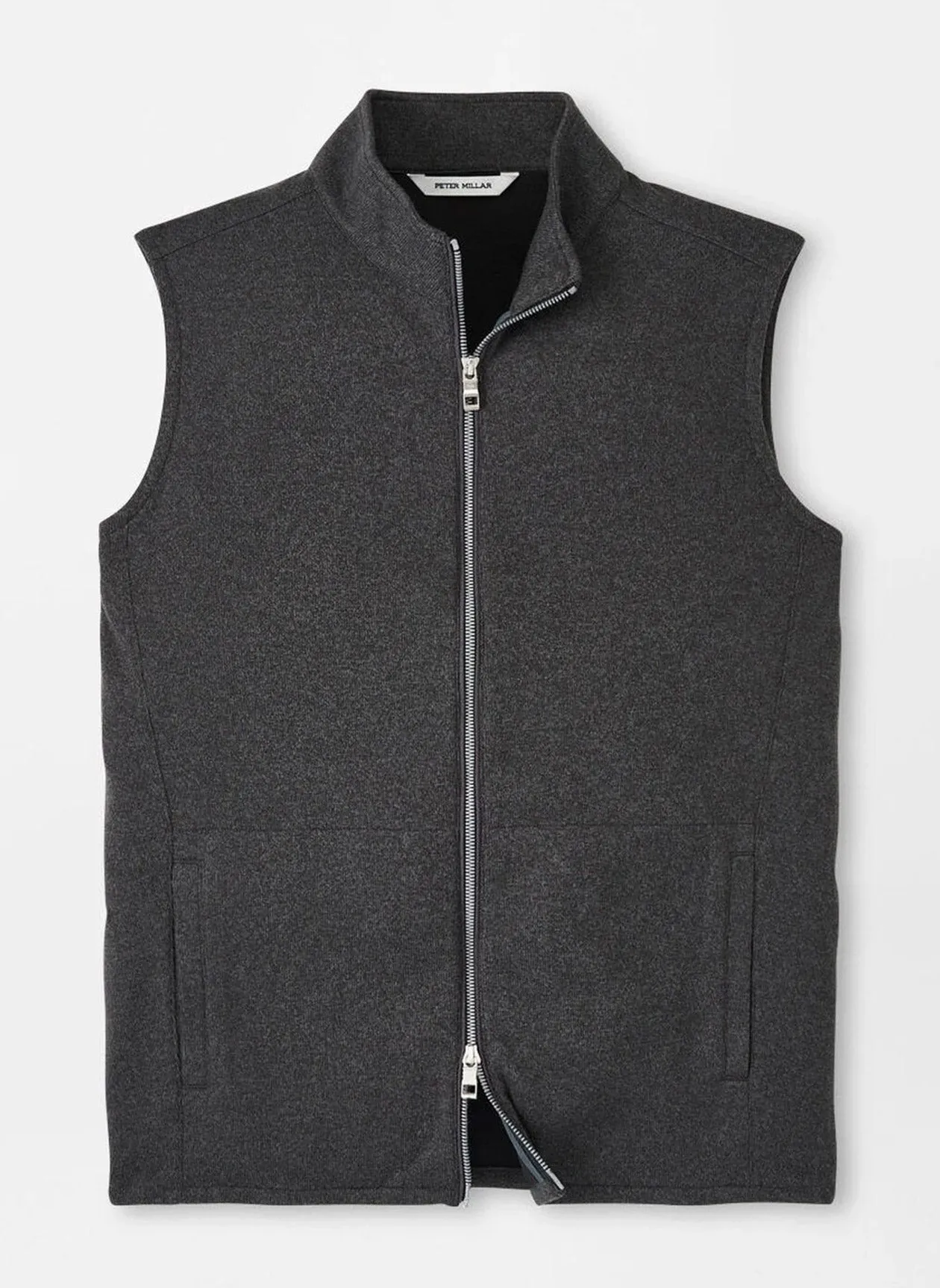 Peter Millar Crown Sweater Fleece Vest in Iron