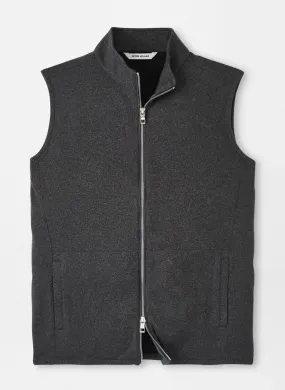 Peter Millar Crown Sweater Fleece Vest in Iron
