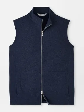 Peter Millar Crown Sweater Fleece Vest in Navy
