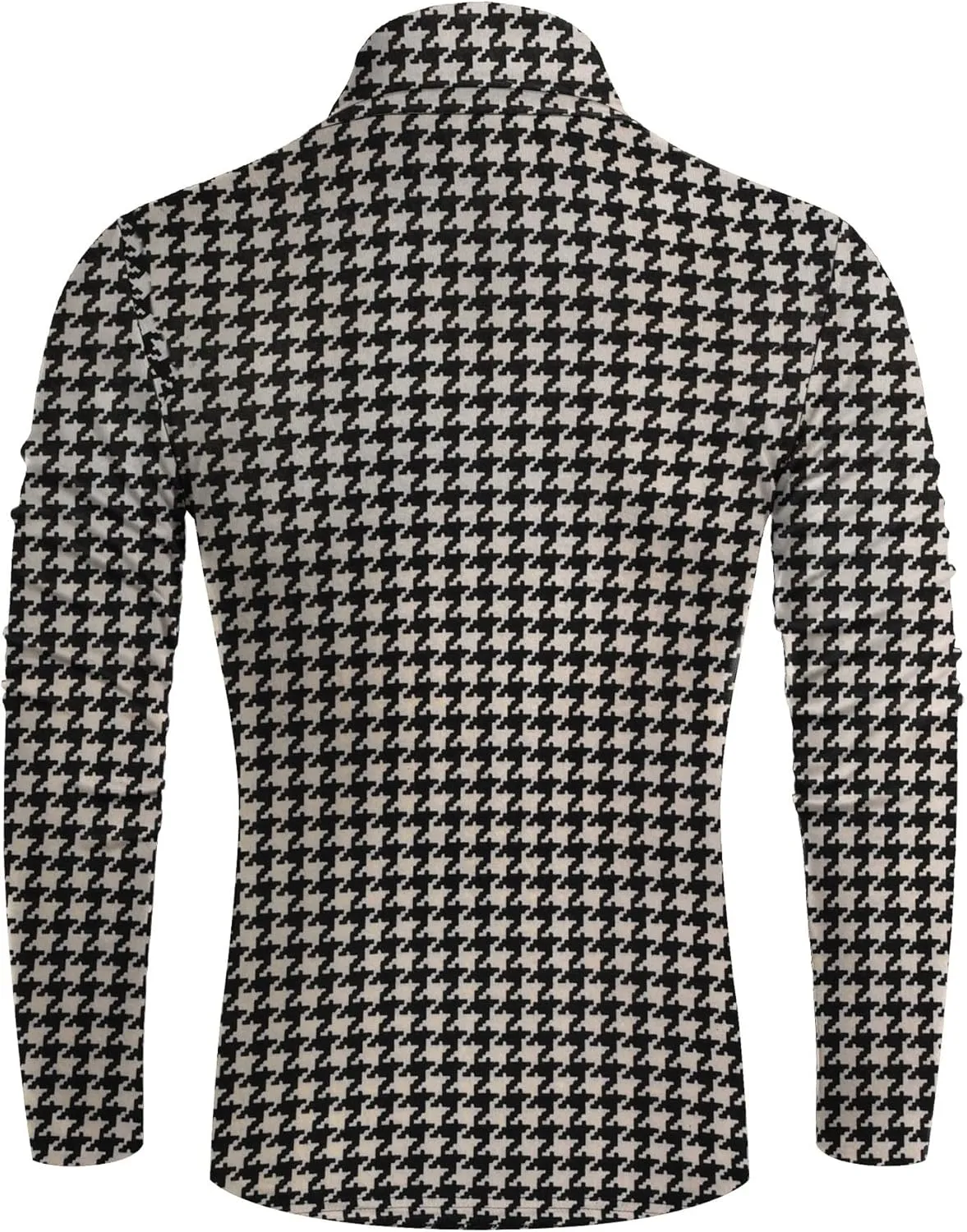 Poriff Men's Casual Slim Fit Basic Tops Knitted Lightweight Turtleneck Pullover Sweater
