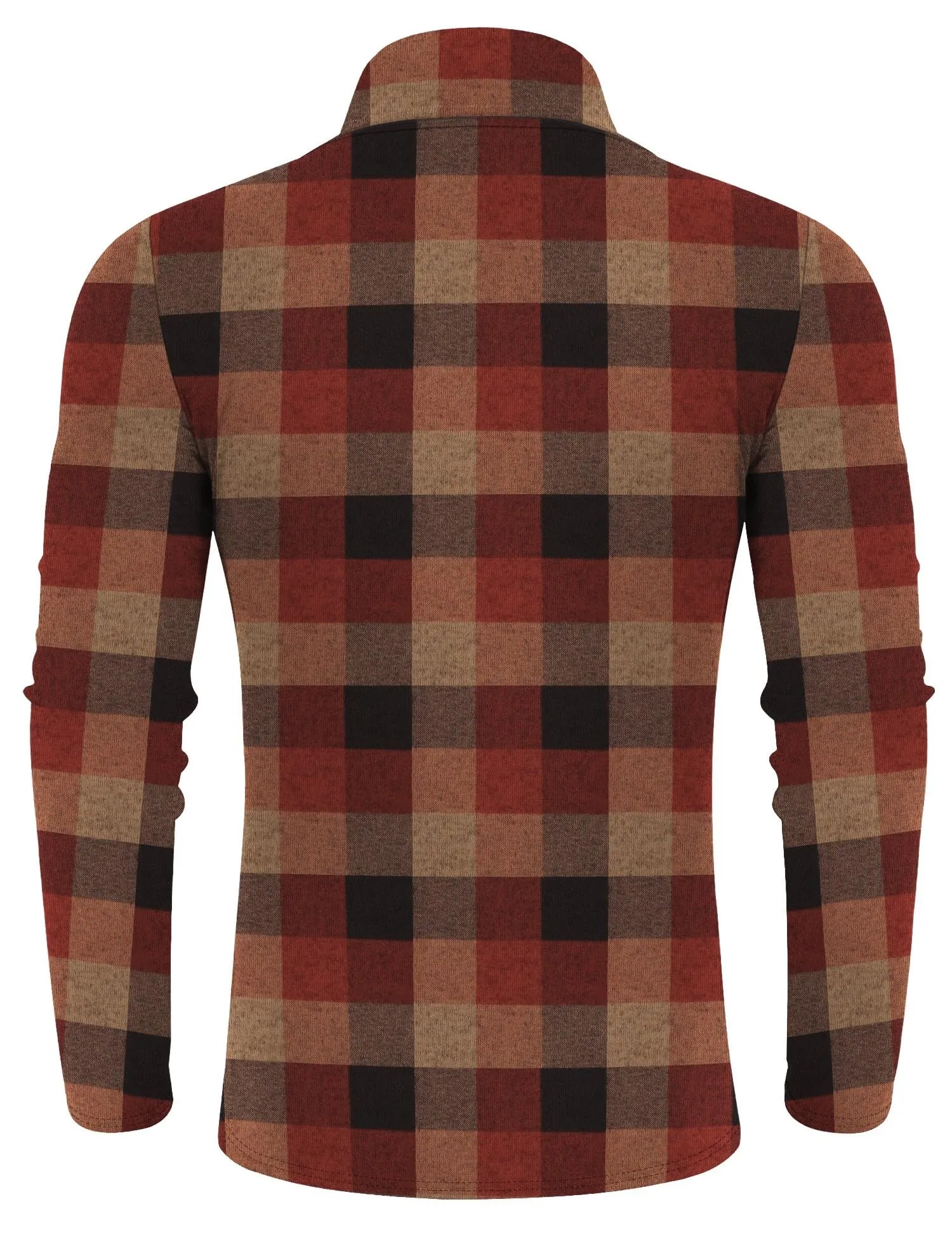 Poriff Men's Casual Slim Fit Basic Tops Knitted Lightweight Turtleneck Pullover Sweater