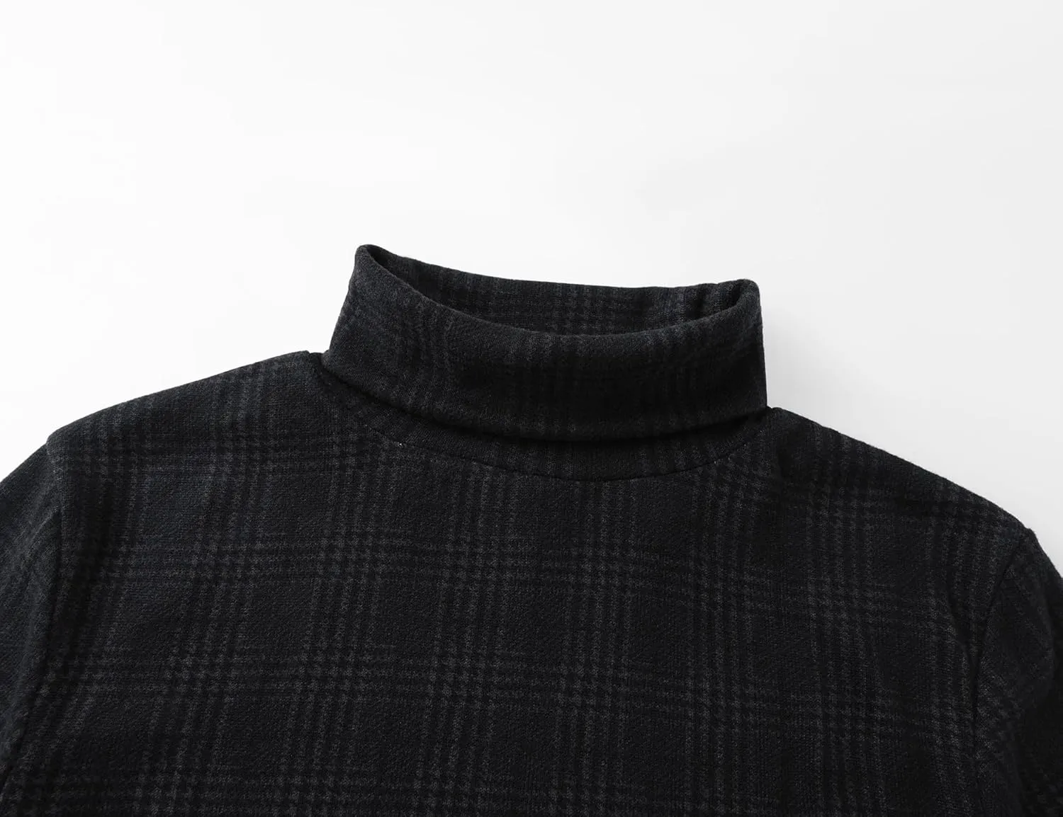 Poriff Men's Casual Slim Fit Basic Tops Knitted Lightweight Turtleneck Pullover Sweater