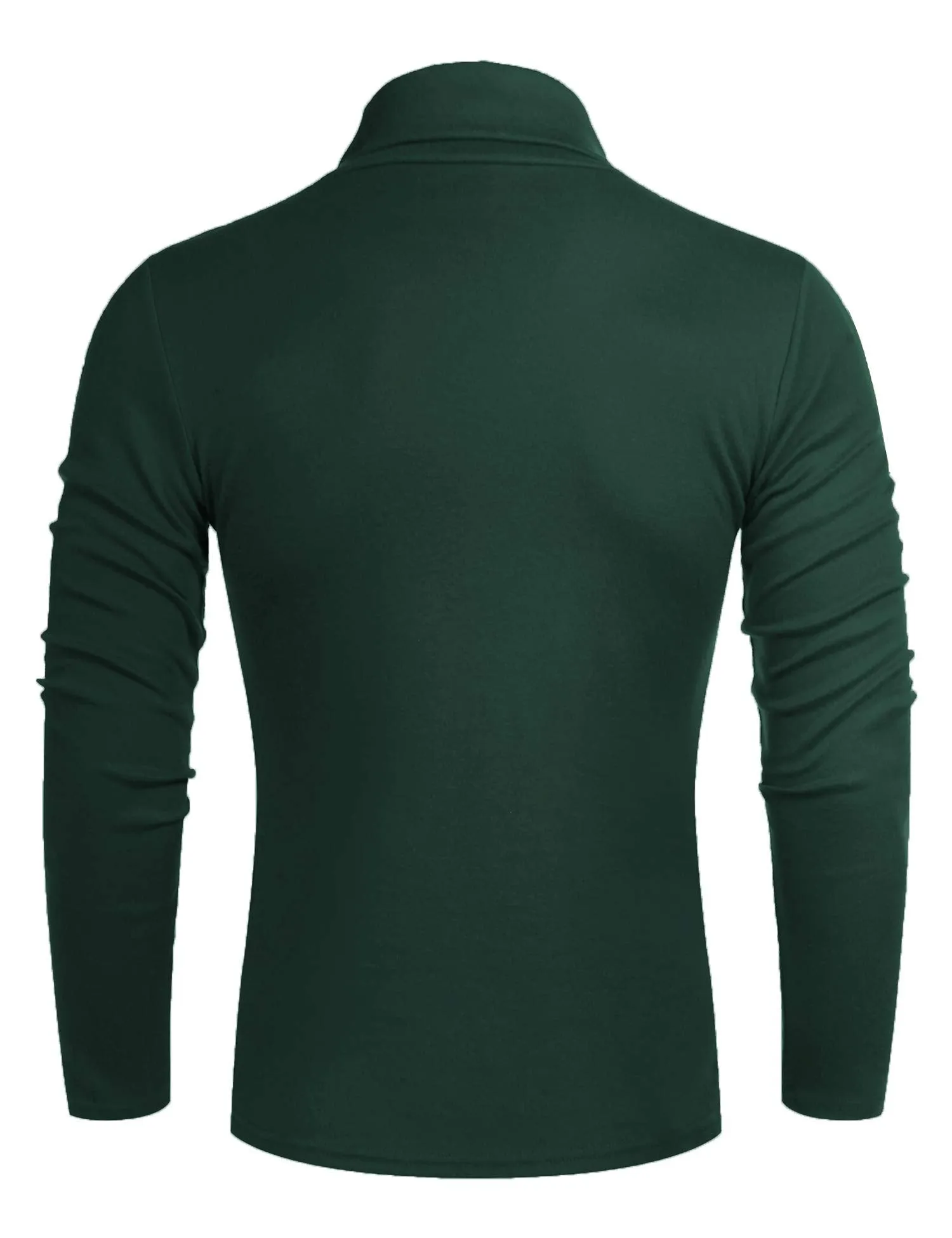 Poriff Men's Casual Slim Fit Basic Tops Knitted Lightweight Turtleneck Pullover Sweater