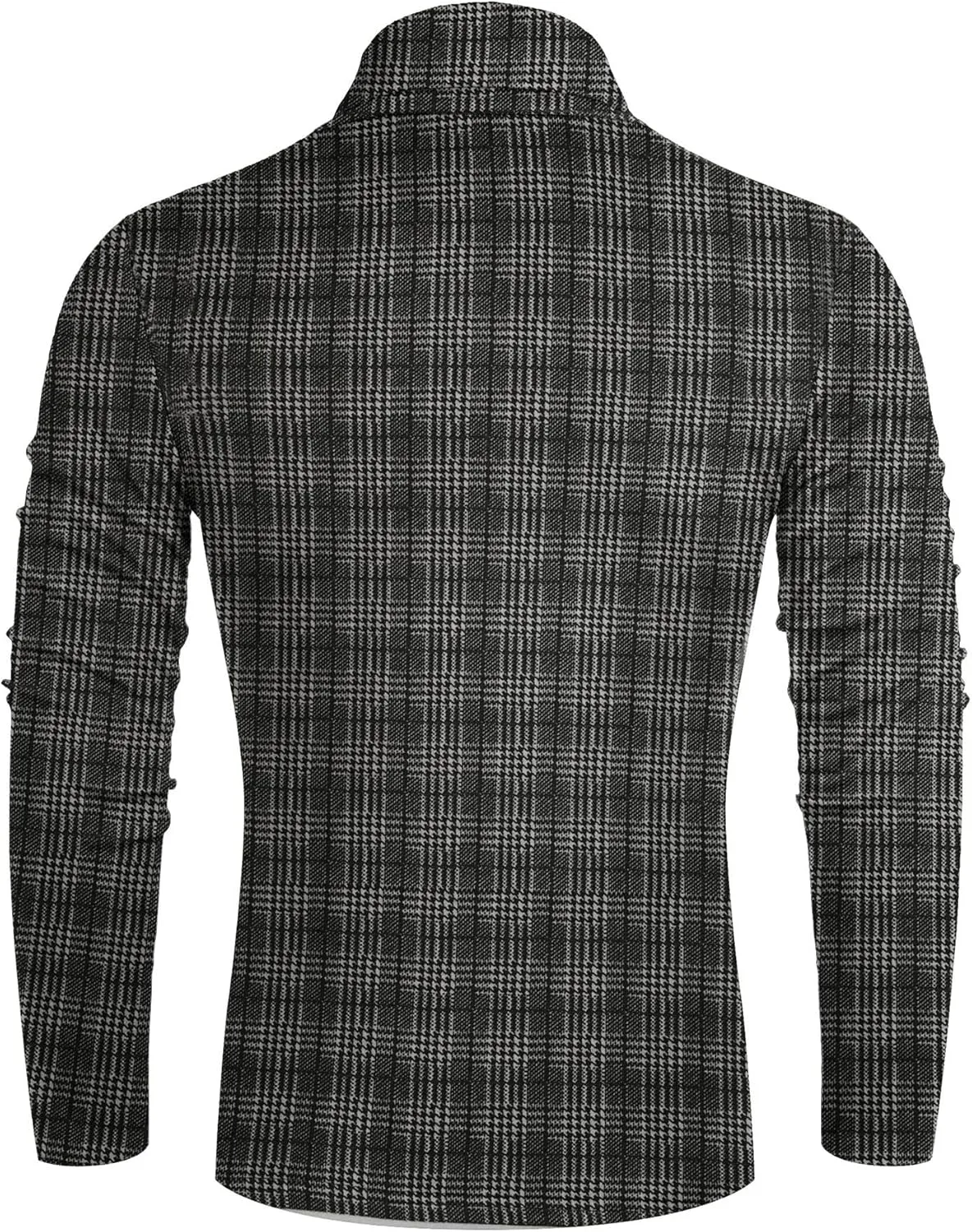 Poriff Men's Casual Slim Fit Basic Tops Knitted Lightweight Turtleneck Pullover Sweater