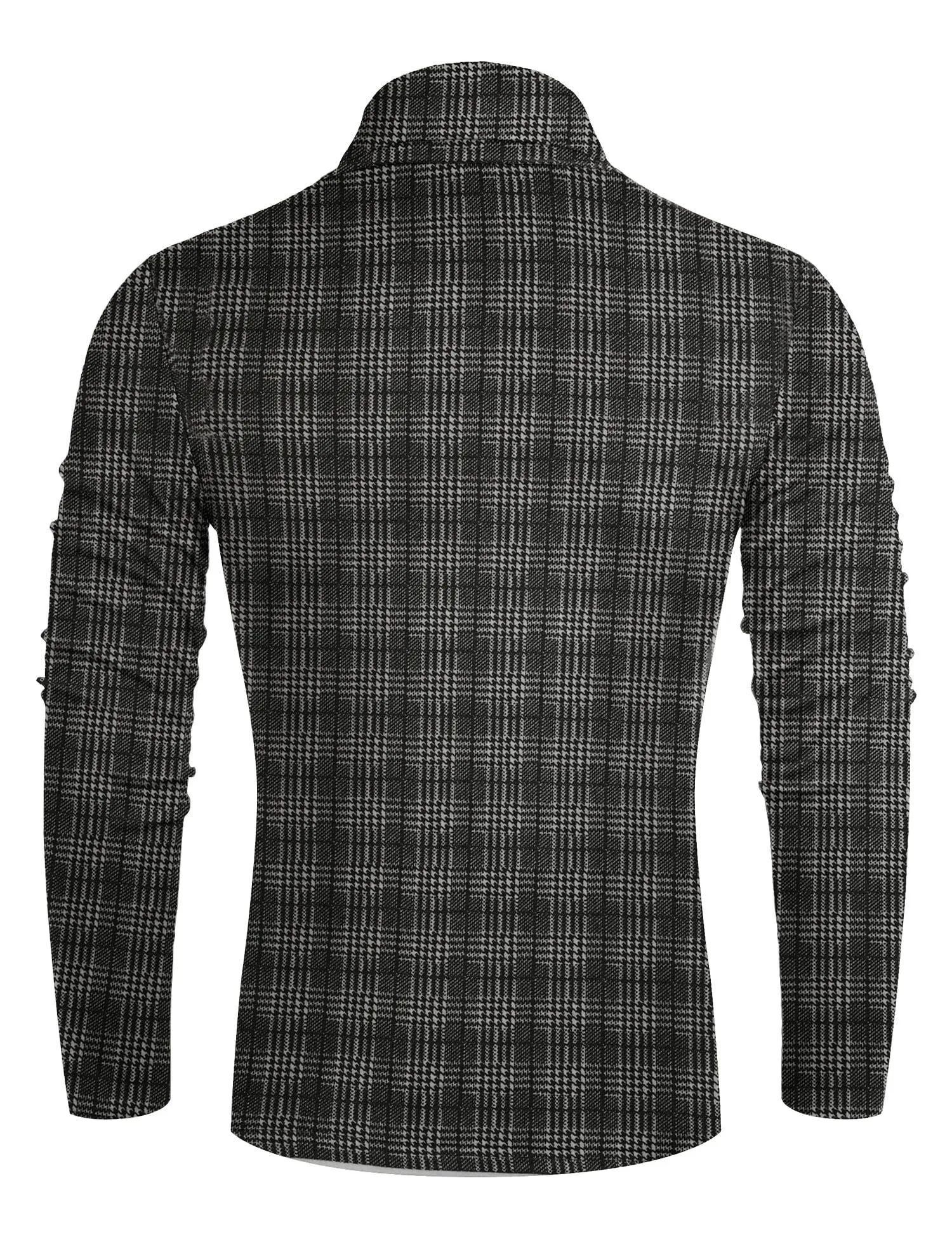 Poriff Men's Casual Slim Fit Basic Tops Knitted Lightweight Turtleneck Pullover Sweater