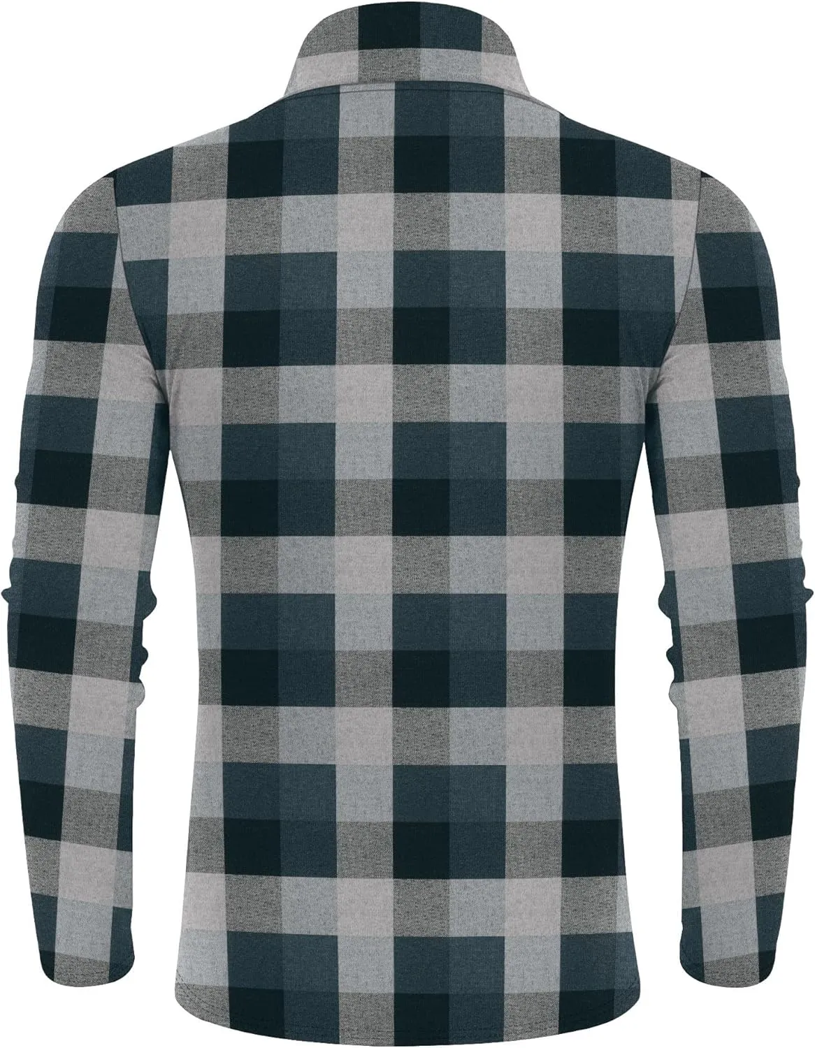 Poriff Men's Casual Slim Fit Basic Tops Knitted Lightweight Turtleneck Pullover Sweater
