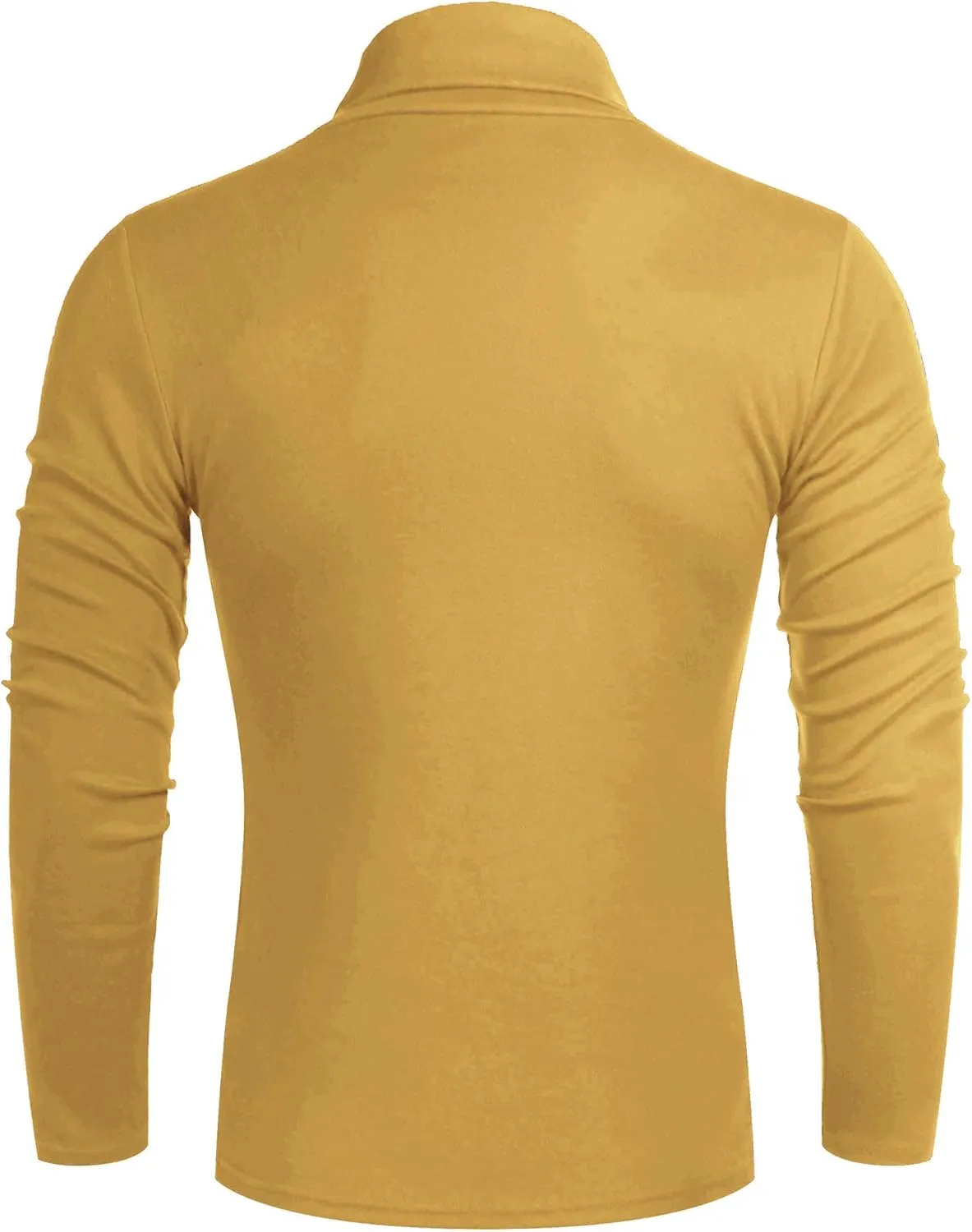Poriff Men's Casual Slim Fit Basic Tops Knitted Lightweight Turtleneck Pullover Sweater