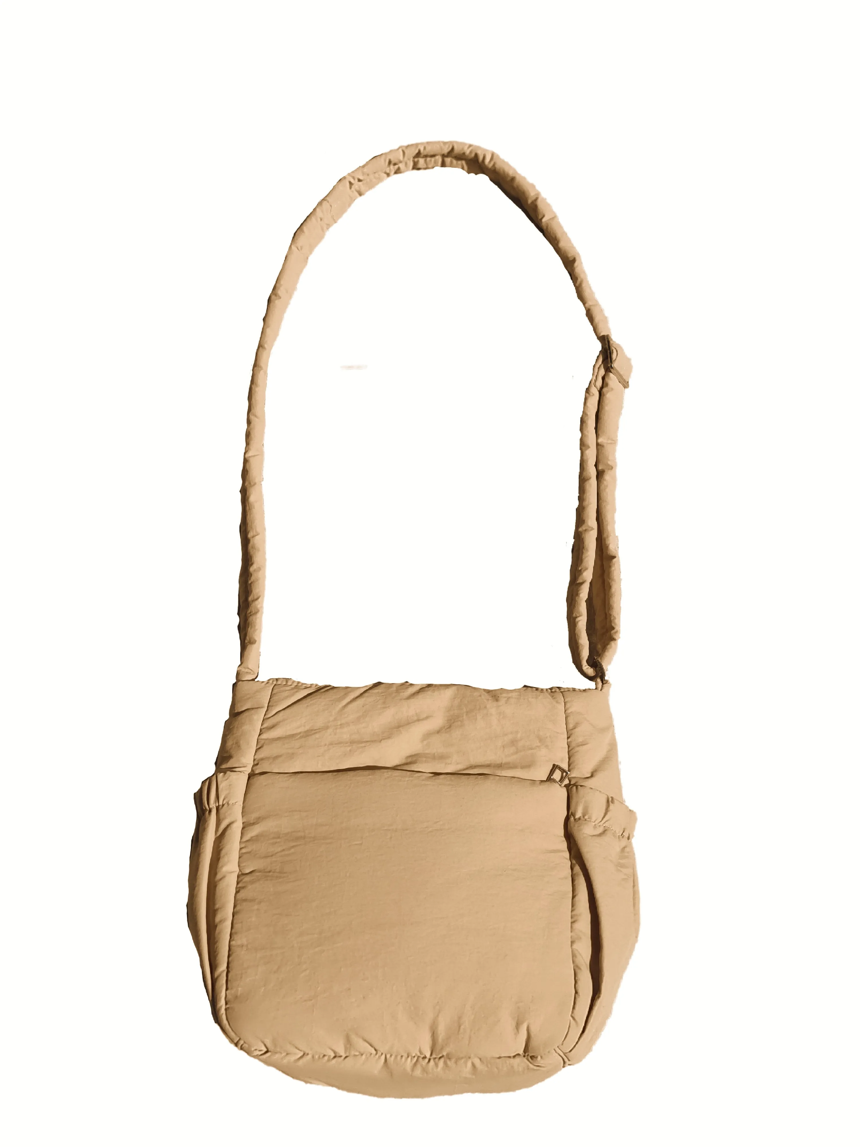 Puffer Cross-Body Sling (Light Brown)
