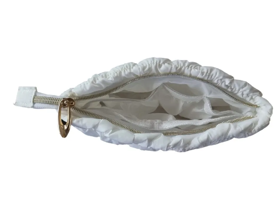 Quilted Puffer Pouch (White)
