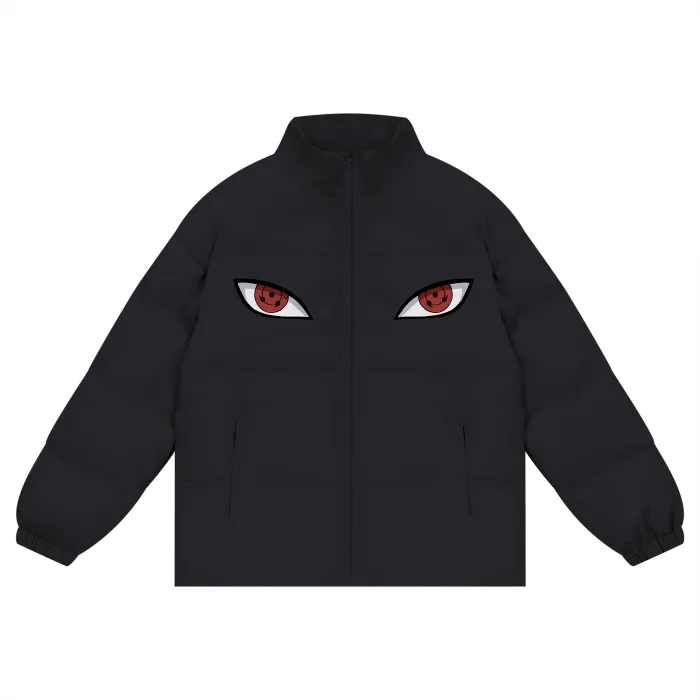 "ITACHI UCHIHA" - Naruto Anime Zipper Puffer Coat | 5 Colors