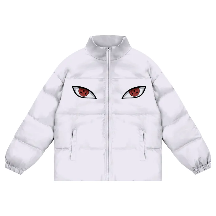 "ITACHI UCHIHA" - Naruto Anime Zipper Puffer Coat | 5 Colors