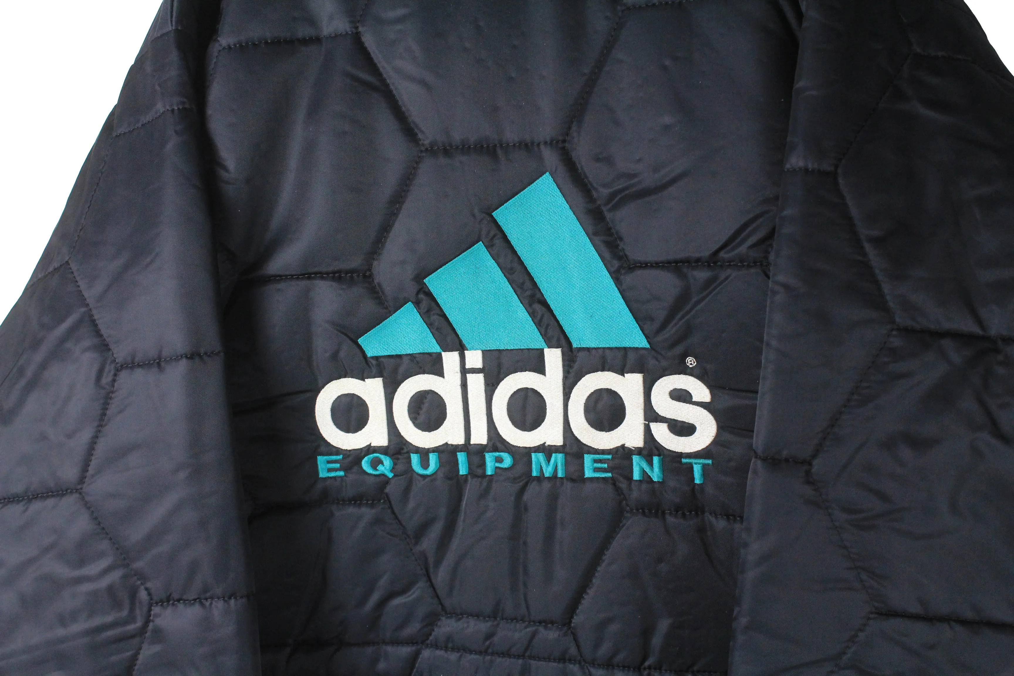 Vintage Adidas Equipment Quilted Jacket Large