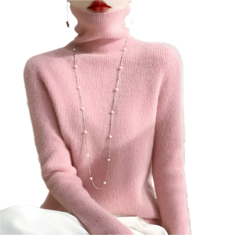 Women's Slim-Fit Turtleneck Long Sleeves Sweater