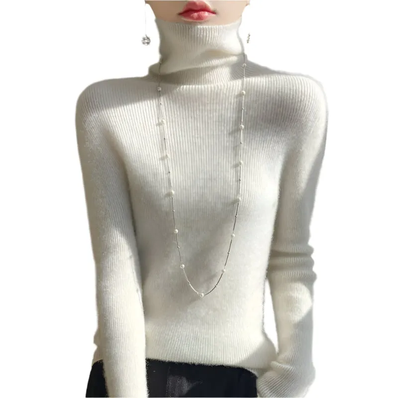Women's Slim-Fit Turtleneck Long Sleeves Sweater